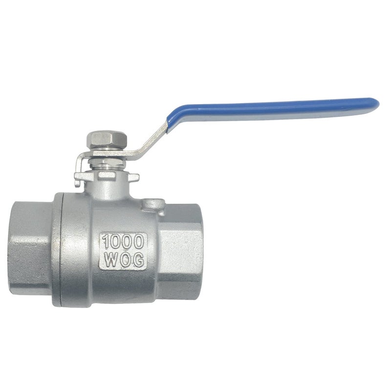 DAN SPEED 3/4" NPT Female 316 Stainless Steel Full Port Ball Valve Vinyl Handle WOG1000 - Image 3
